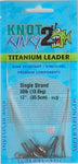 Knot 2 Kinky Pre-Made Titanium Leader 3 PACK Value Pricing